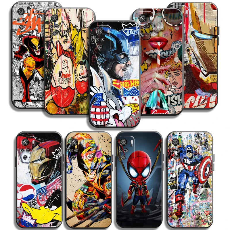 

Marvel Avengers Phone Cases For Xiaomi Redmi Redmi 7 7A Note 8 Pro 8T 8 2021 8 7 7 Pro 8 8A 8 Pro Soft TPU Carcasa Back Cover
