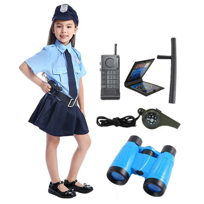 Детский костюм офицера полиции с аксессуарами-наряд полицейского для ...