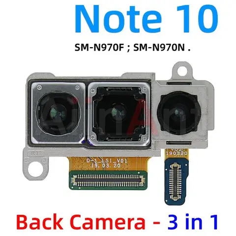 For Samsung Galaxy Note 10 Plus Lite N976F N976B N976N N976U N976V N975F N975N N975U N971N N971U N970F N970N N970U N770F Оригинальная основная и задняя камера Aiinant для верхняя Передняя камера, гибкий кабель