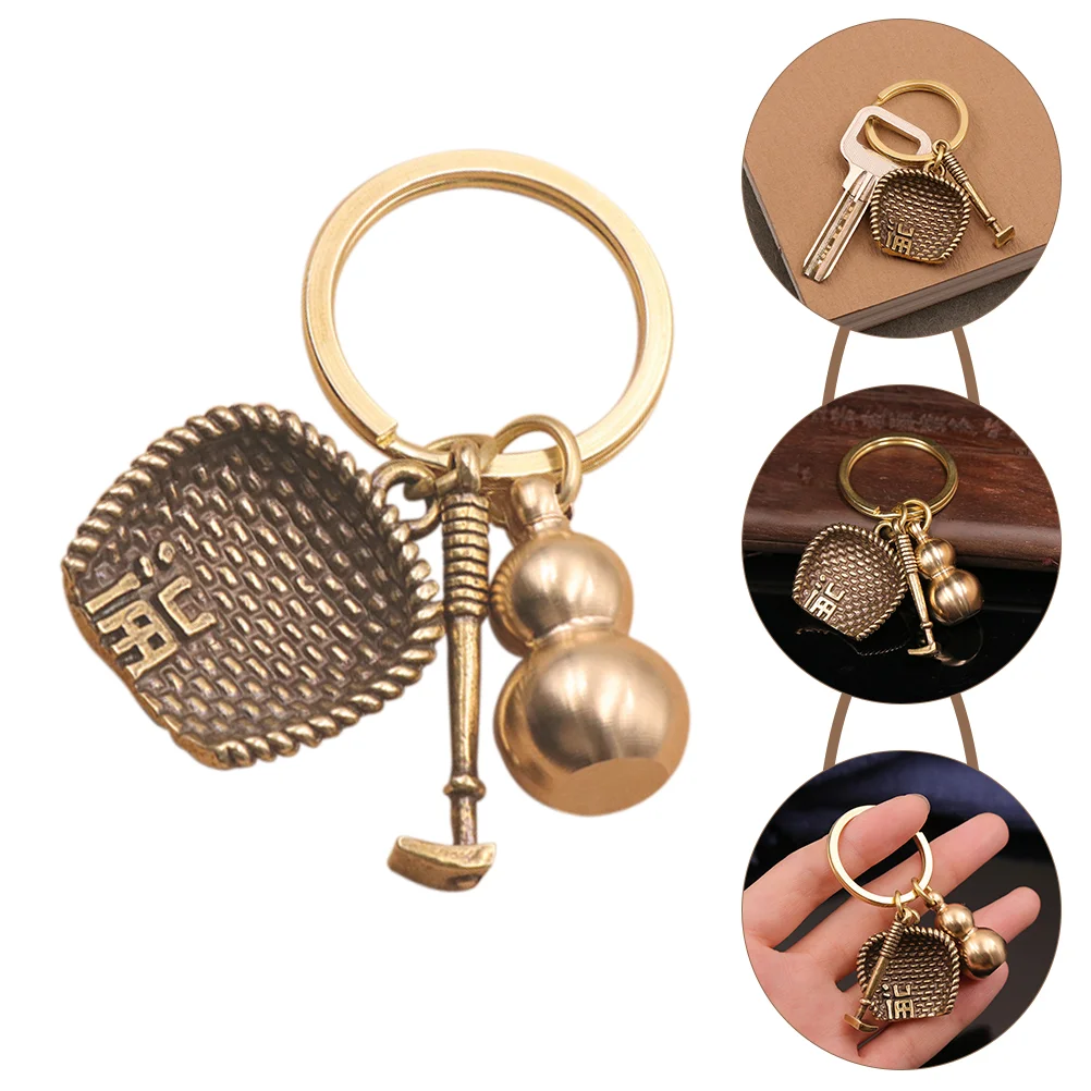 

4pcs Decorative Key Chain Auspicious Key Holder Ornaments Car Interior Accessories