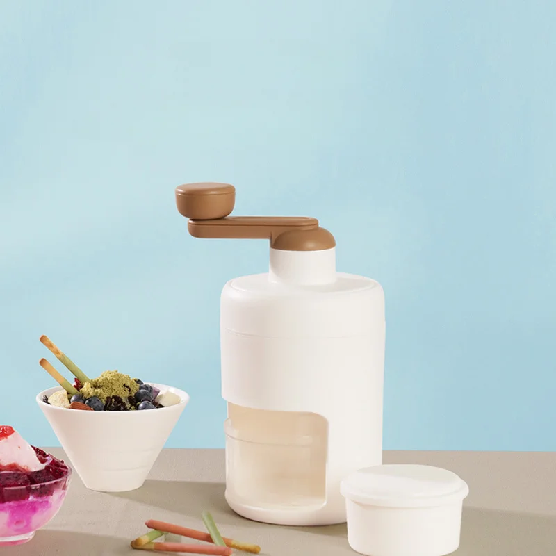 

PP Household Hand Shaved Ice Modern Simple Milk Shake Making Smoothie Machine Kitchen Hand Ice Breaker Mein Mein Ice Planer