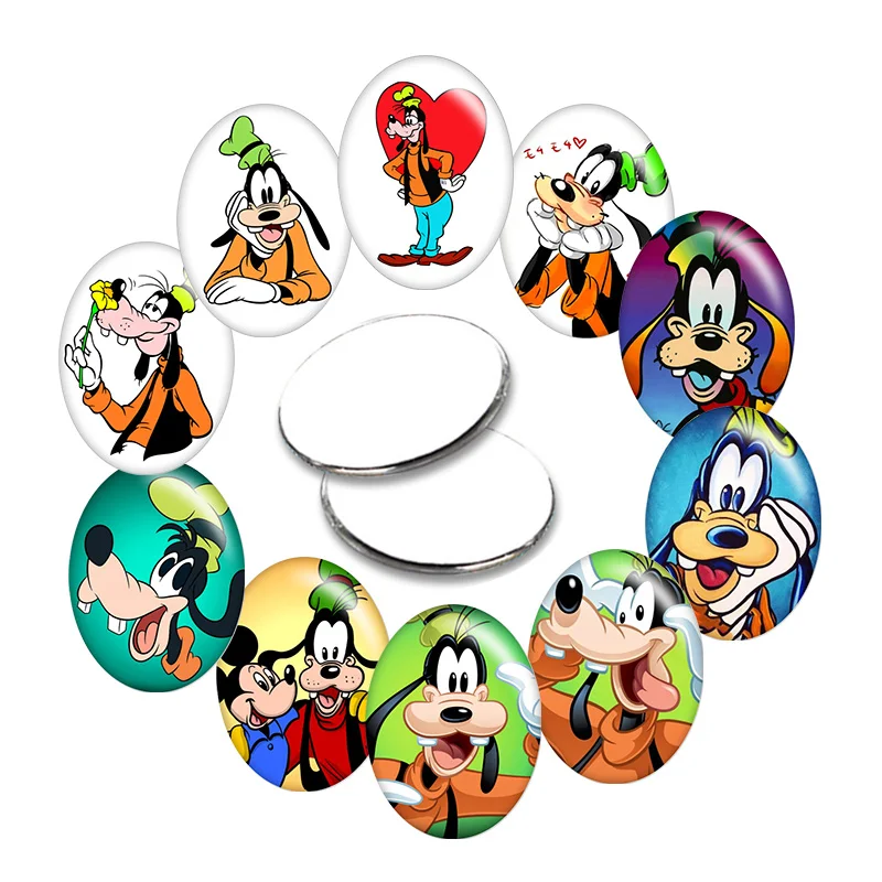 

Овальный кабошон с плоским основанием из мультфильма Disney, Микки Маус, фурнитура для изготовления T1420