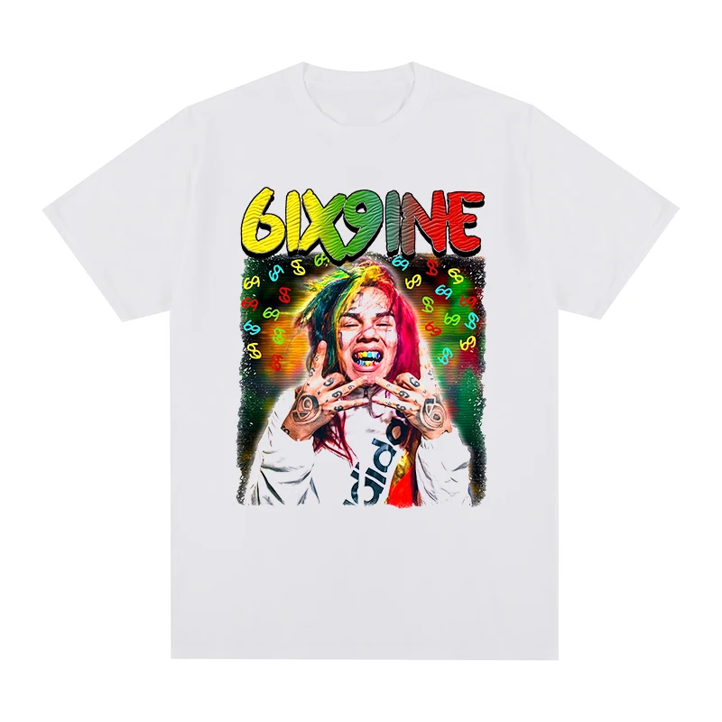 

6ix9ine Tekashi69 Vintage T-shirt Hip Hop Rapper 69 Cotton Men New TEE TSHIRT Womens Tops