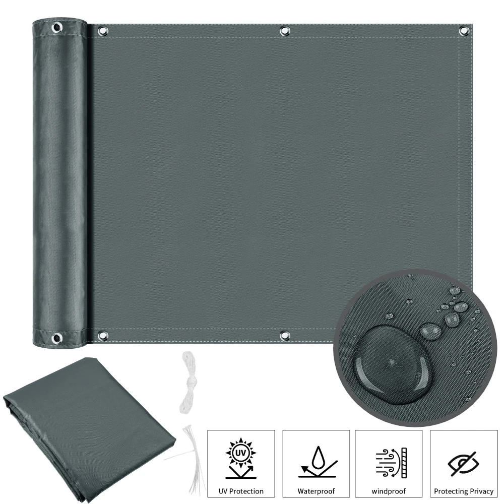 

Водонепроницаемый теневой экран Oxford для балкона