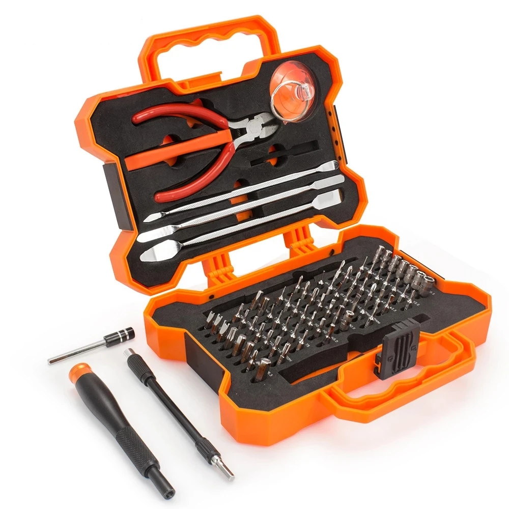 New low price Electronics Repair Opening Tool Kit 75 in 1 Precision Screwdrivers Set With Plier Cutter wall plate