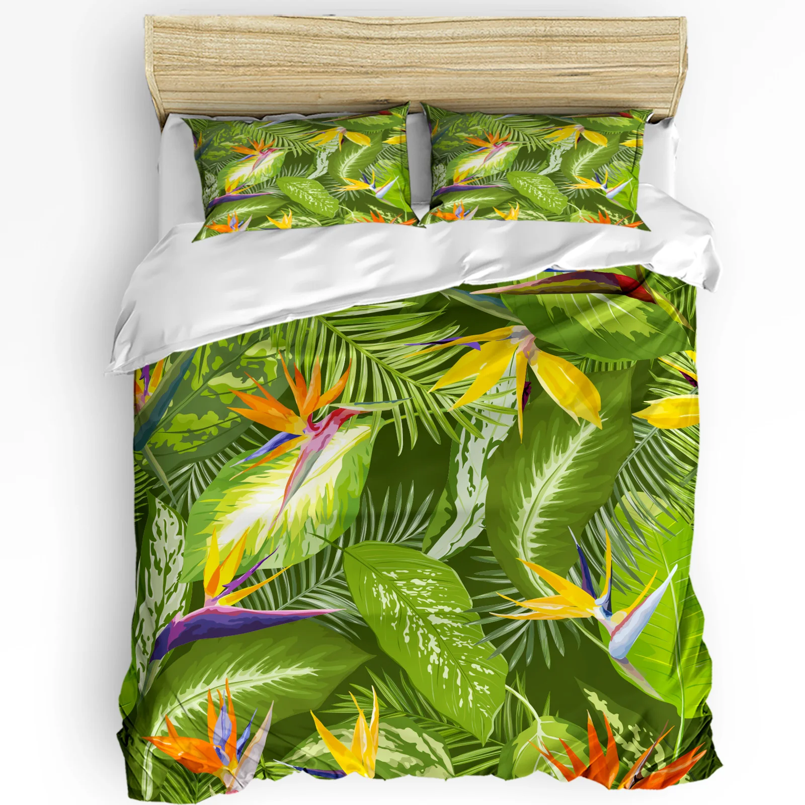 

3pcs Bedding Set Hawaii Tropical Palm Leaves Home Textile Duvet Cover Pillow Case Boy Kid Teen Girl Bedding Covers Set