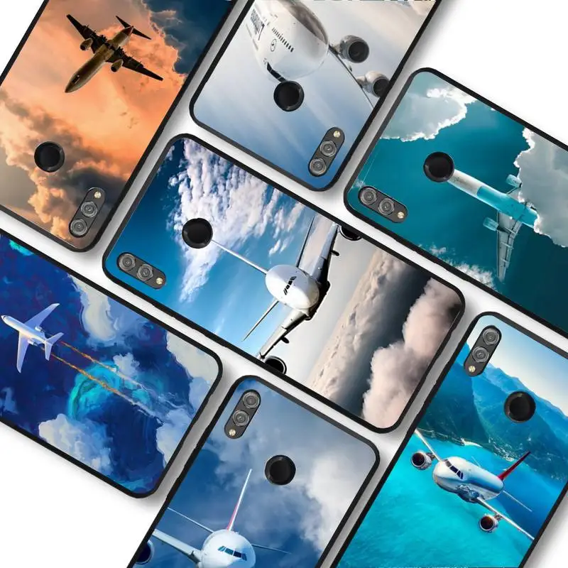 

Aircraft Airplane Phone Case For Huawei honor 10Lite 10i 20 8x 10 Funda for Honor 9lite 9xpro Back Coque