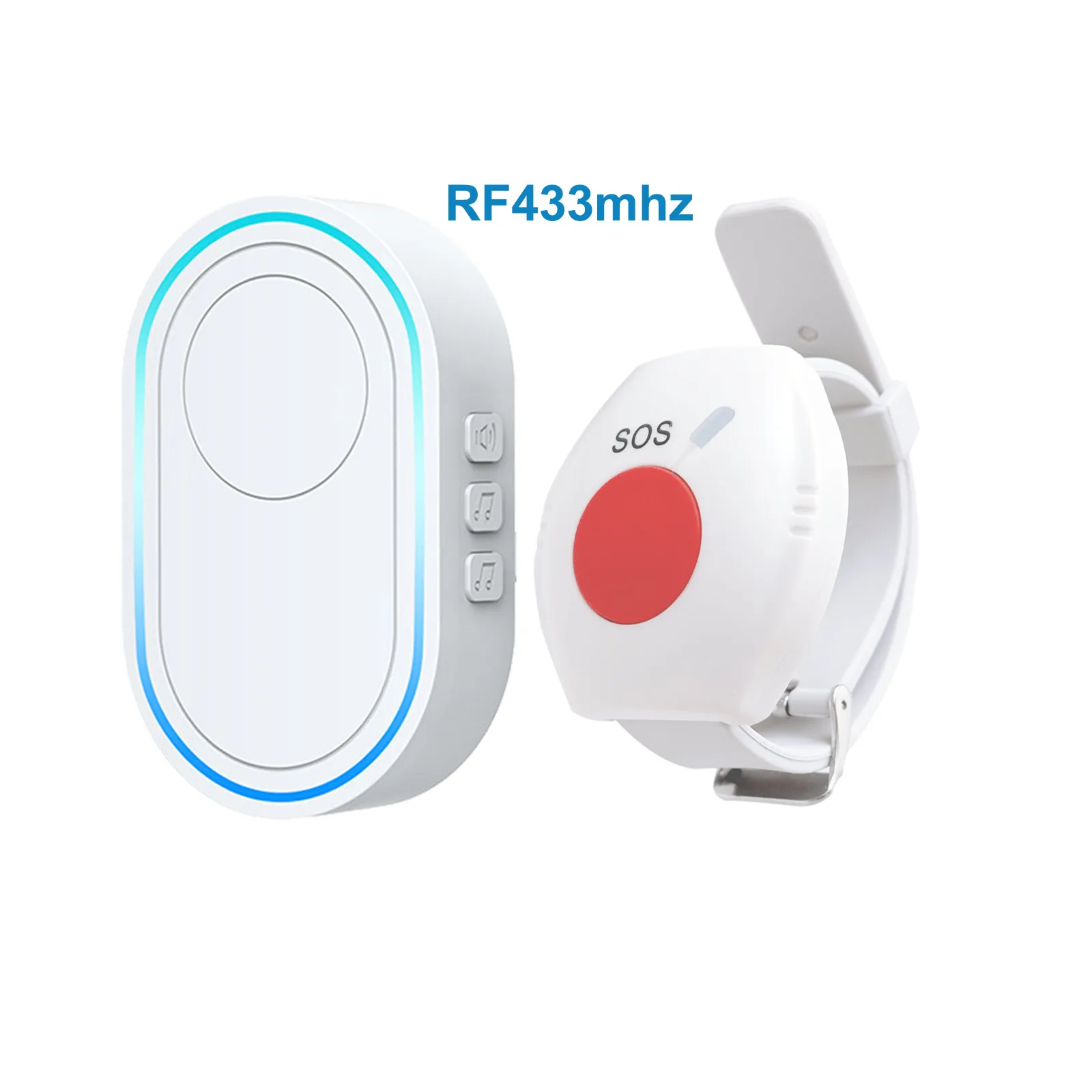 

Тревожная кнопка Topvico, система сигнализации для пожилых людей, пейджер для сиделки, браслет SOS, аварийный беспроводной браслет 433 МГц, вызов для пожилых людей