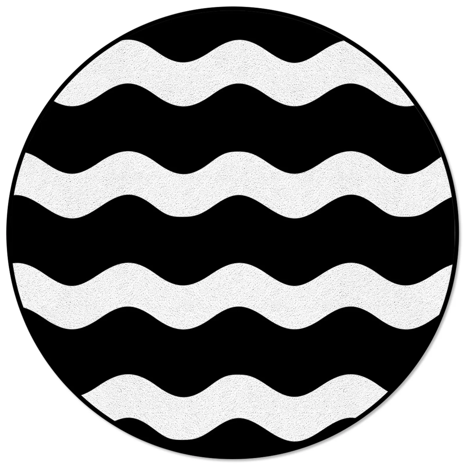 

Black Ripple Stripes Waves Rugs And Carpets For Home Living Room Room Decoration Teenager Carpets For Bed Room