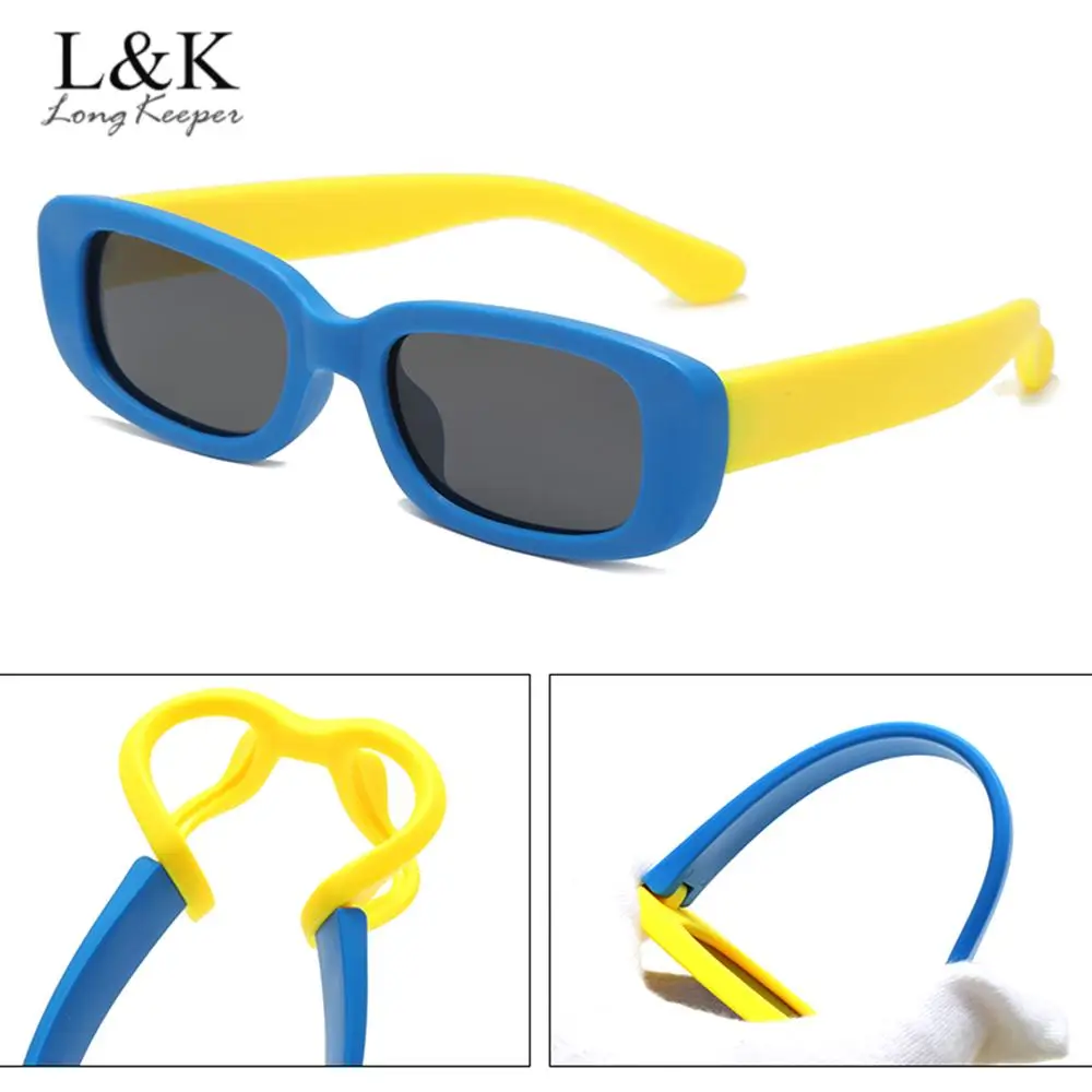 

New Fashion Kids Polarized Sunglasses Boy Girl Brand Soft Flexible Frame Sun Glasses Safety UV400 Eyewear Children Shades Gafas