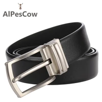 designer genuine leather belt for men 100 alps cowhide pin buckle jeans belts casual high quality business leisure double sided