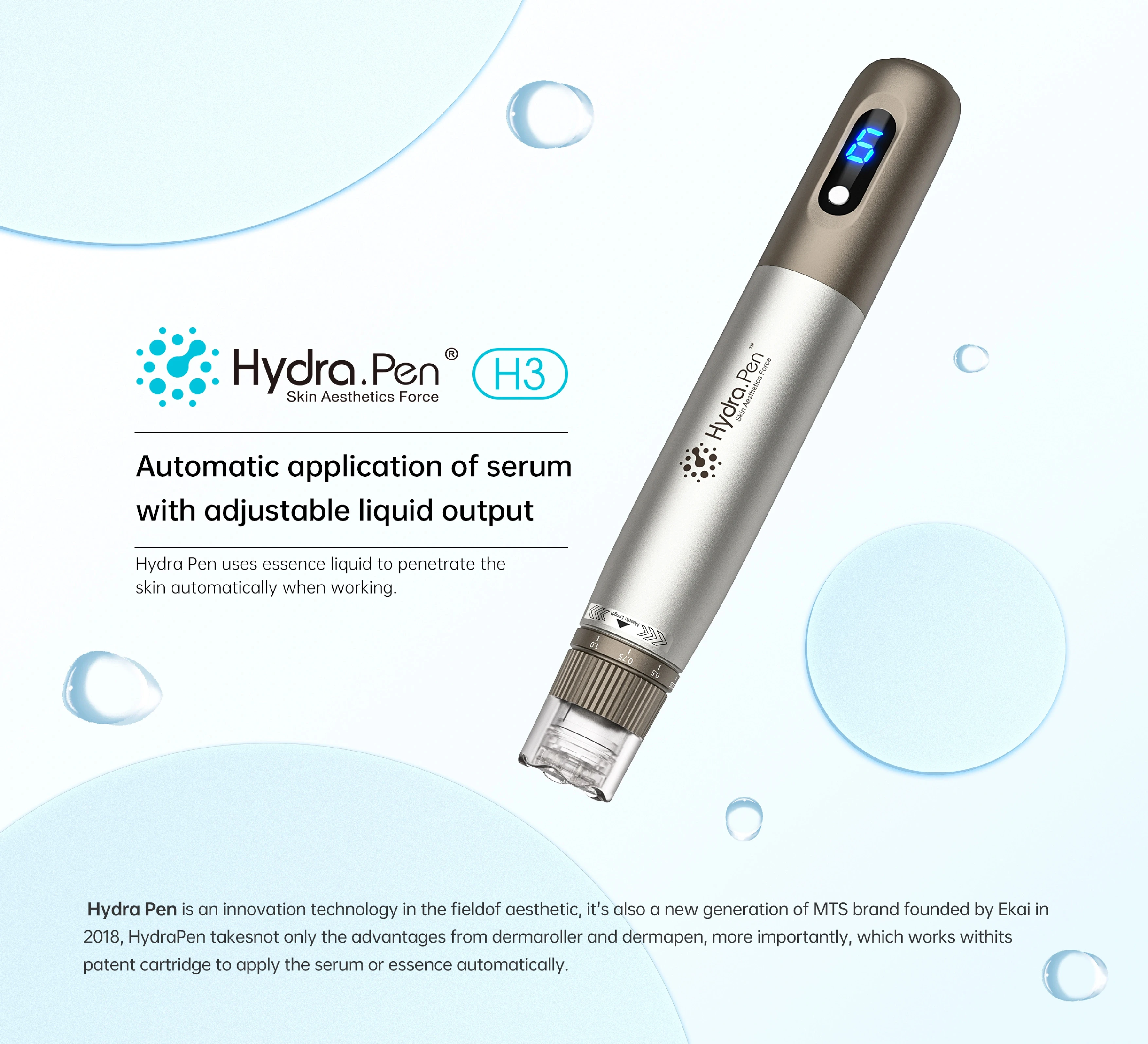 Фото Доктор. Ручка для микронидлинга Pen H3 Hydra с 32 картриджами, длина иглы 0,25 мм №4