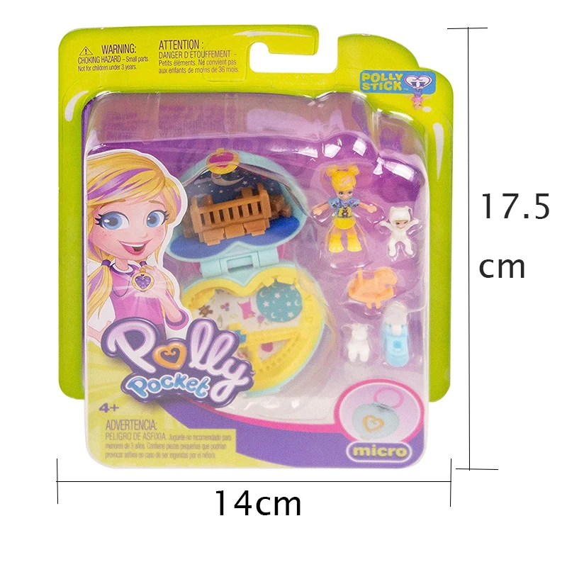 Оригинальная карманная мини-игрушка Polly мир с аксессуарами кукольный игрушечные