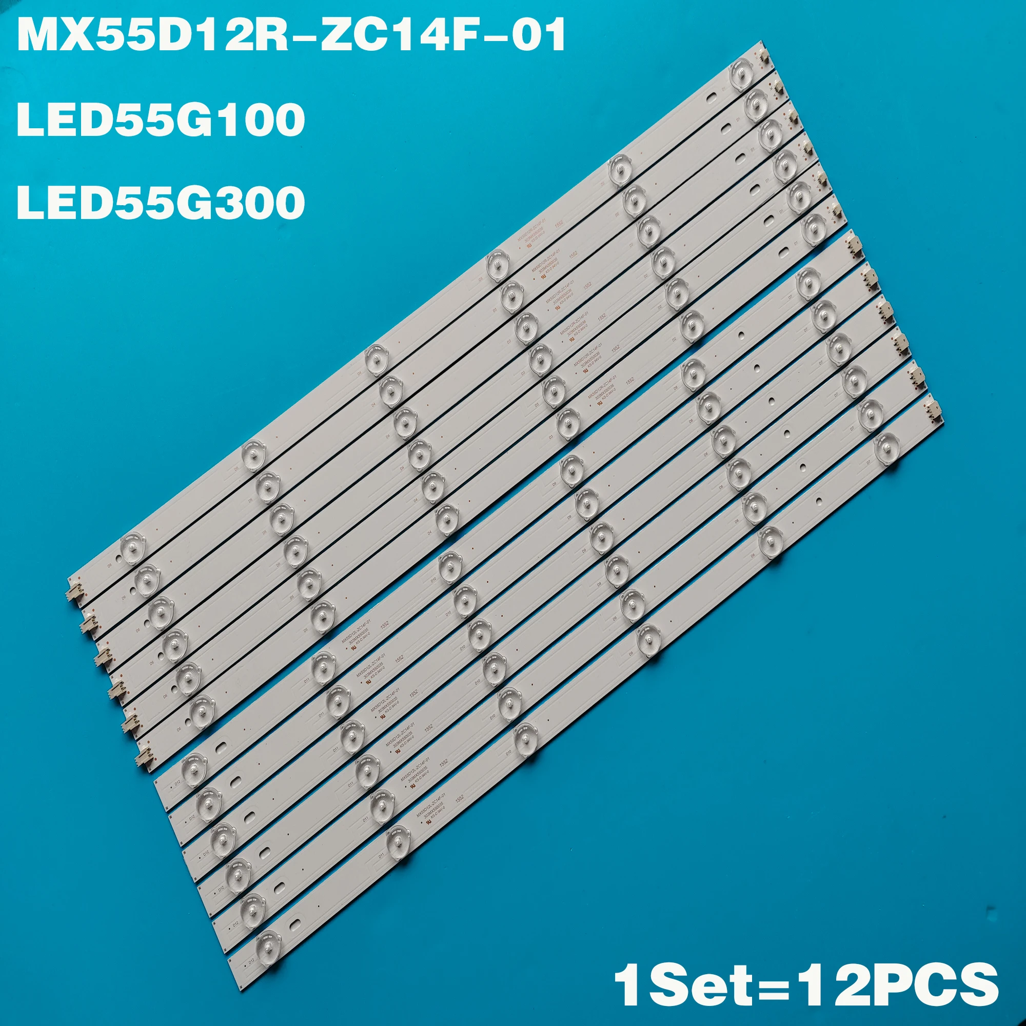 Светодиодная лента для подсветки 12 ламп для Konka F55D8000K LED 55G10 светодиодный 55G300 MX55D12L MX55D12R-ZC14F-01 303MX550036