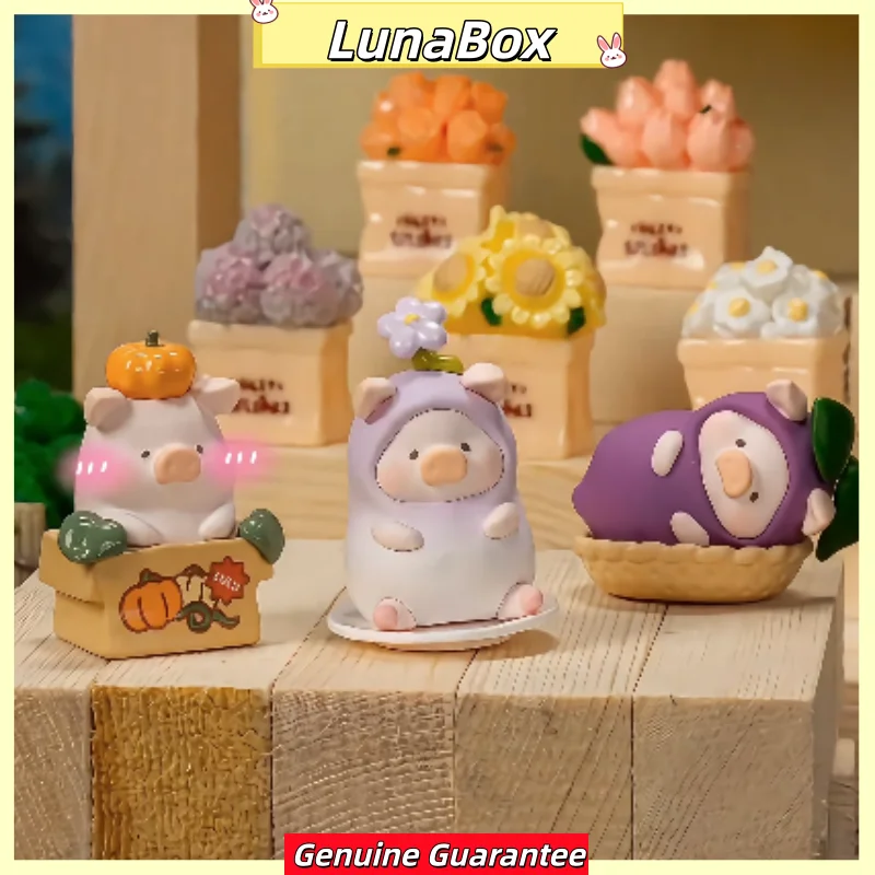 Фото Официальная коллекционная мини-фигурка Lulu The Piggy из серии Lulu Garden: кавайная кукла-животное для декора стола и подарок для фанатов №5