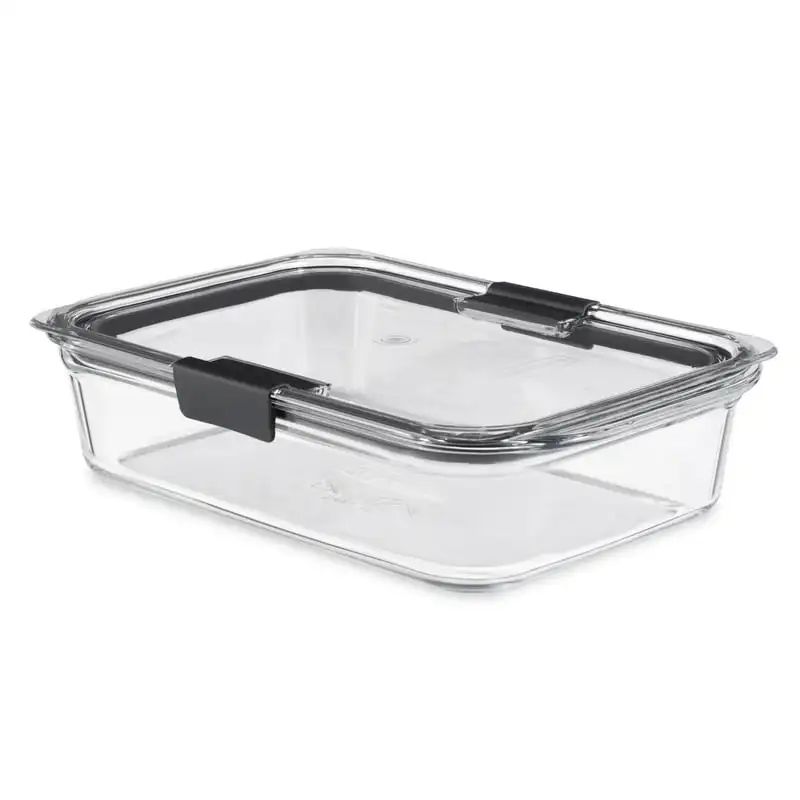 

Clear Glass Food Storage Container, 8-Cup, BPA Free and Leak Proof