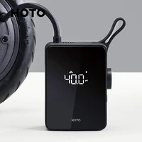 Автомобильный Электрический воздушный насос HOTO, умный цифровой портативный мини-компрессор для шин, для обнаружения автомобиля, велосипеда, мотоцикла