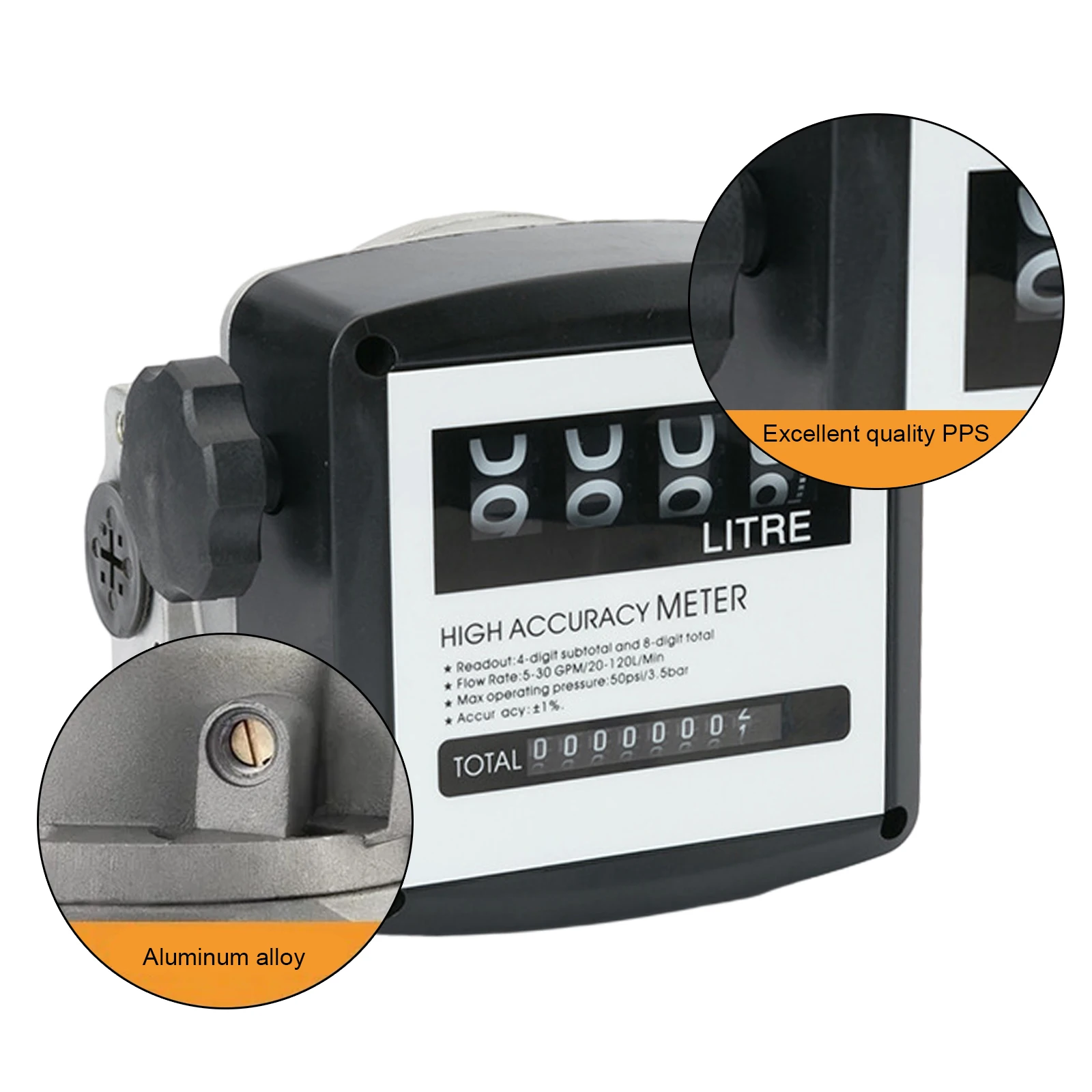 Измеритель расхода топлива 5-30 галлонов/мин/20-120 л/мин