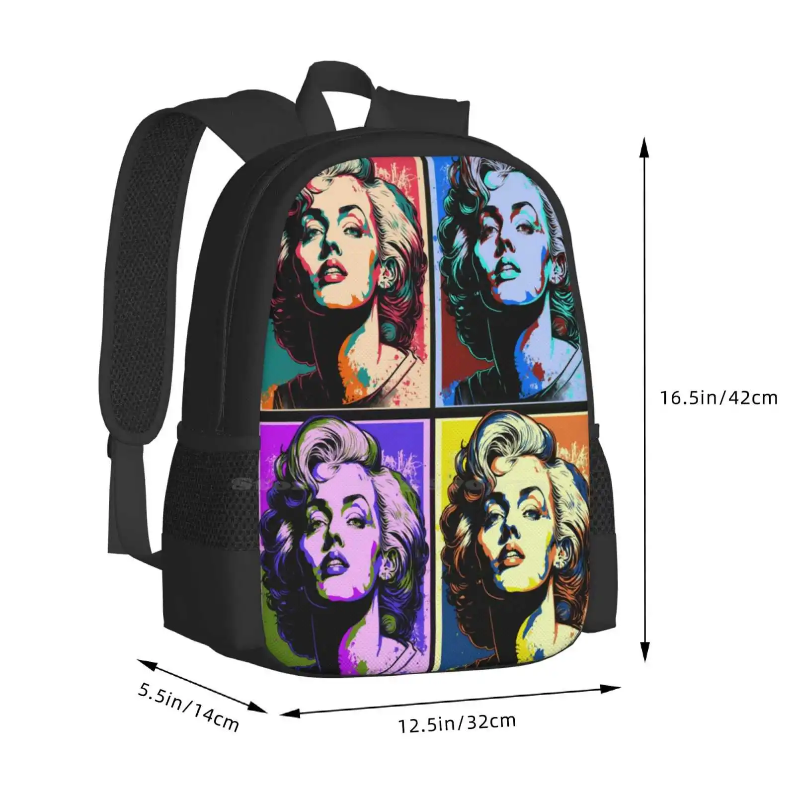 Комикс-Манга Мэрилин Монро-искусство ии Горячая Распродажа школьный рюкзак