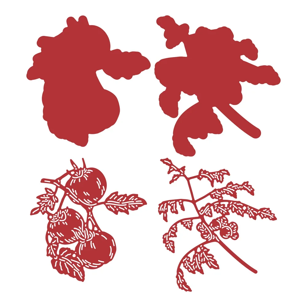 Птичья трубка металлическая резка цветок фрукты штамп для скрапбукинга тисненая