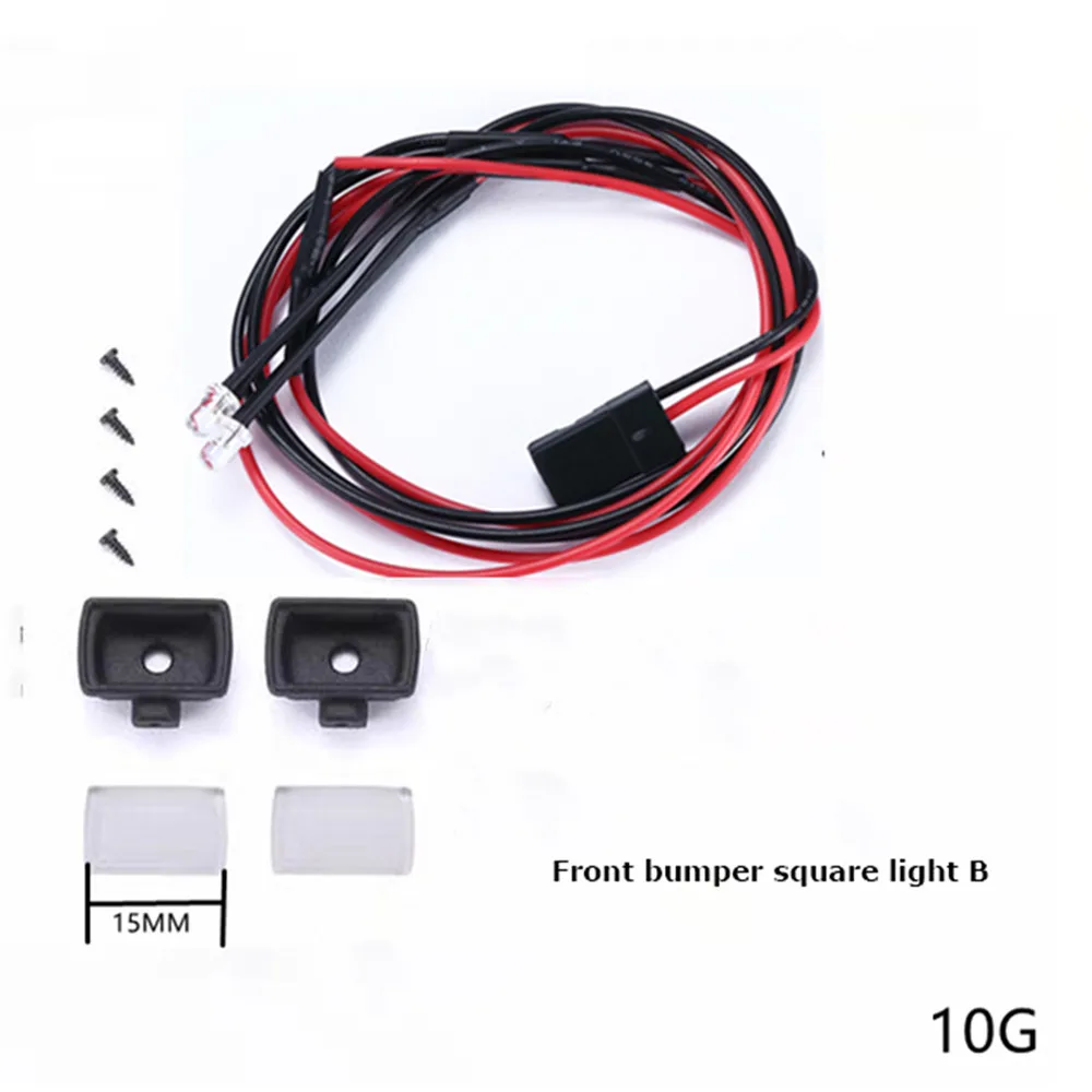

Metal Front Bumper Anti-Collision Guard Bar Bumper Lights Kit for RC 1:12 MN G500 Upgrade Modification Parts