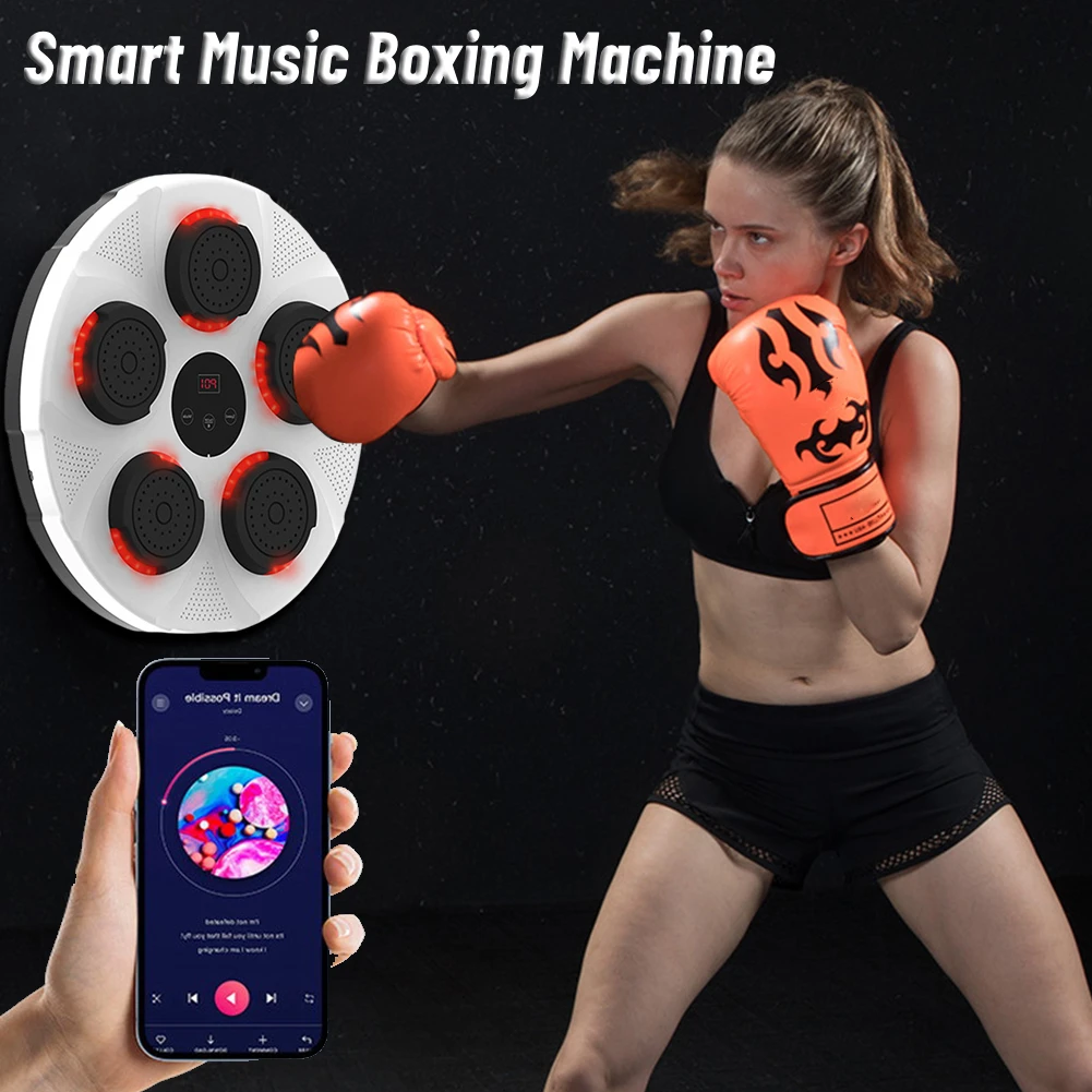 

Music Boxing Machine Intelligent Boxing Training Wall Target Electronic Boxing Reaction Sports for Kids Adult