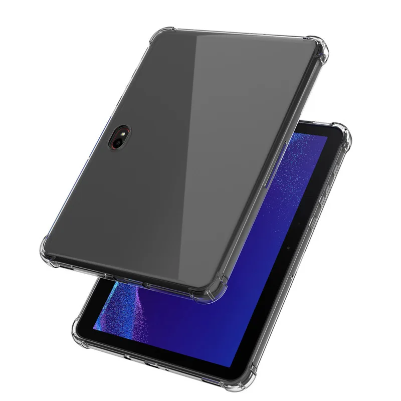 

Clear Case for Samsung Galaxy Tab Active Pro / Active4 Pro 10.1" Shockproof Corners Thin Soft Crystal Flexible Silicone Cover