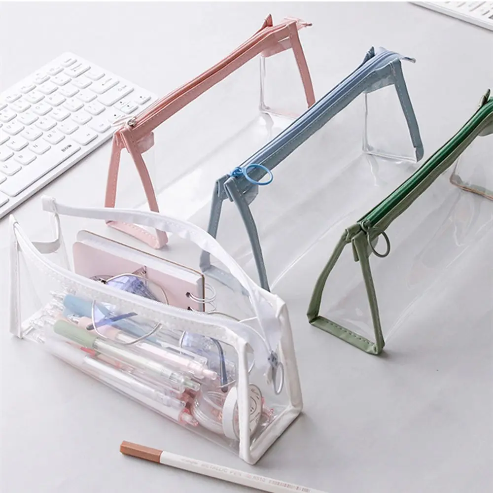 

Exam Transparent Pencil Case Office Student Pencil Cases School Supplies Kawaii Pen Box Astuccio Scuola Estuche Escolar