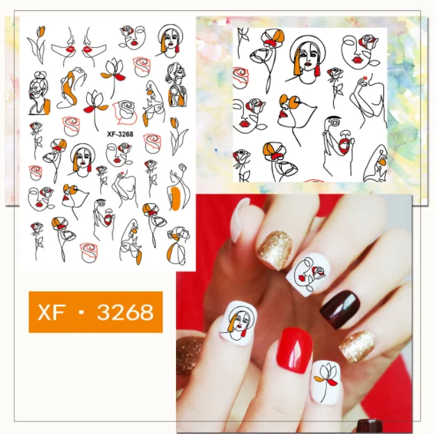 5 шт./упаковка наклейки для ногтей |