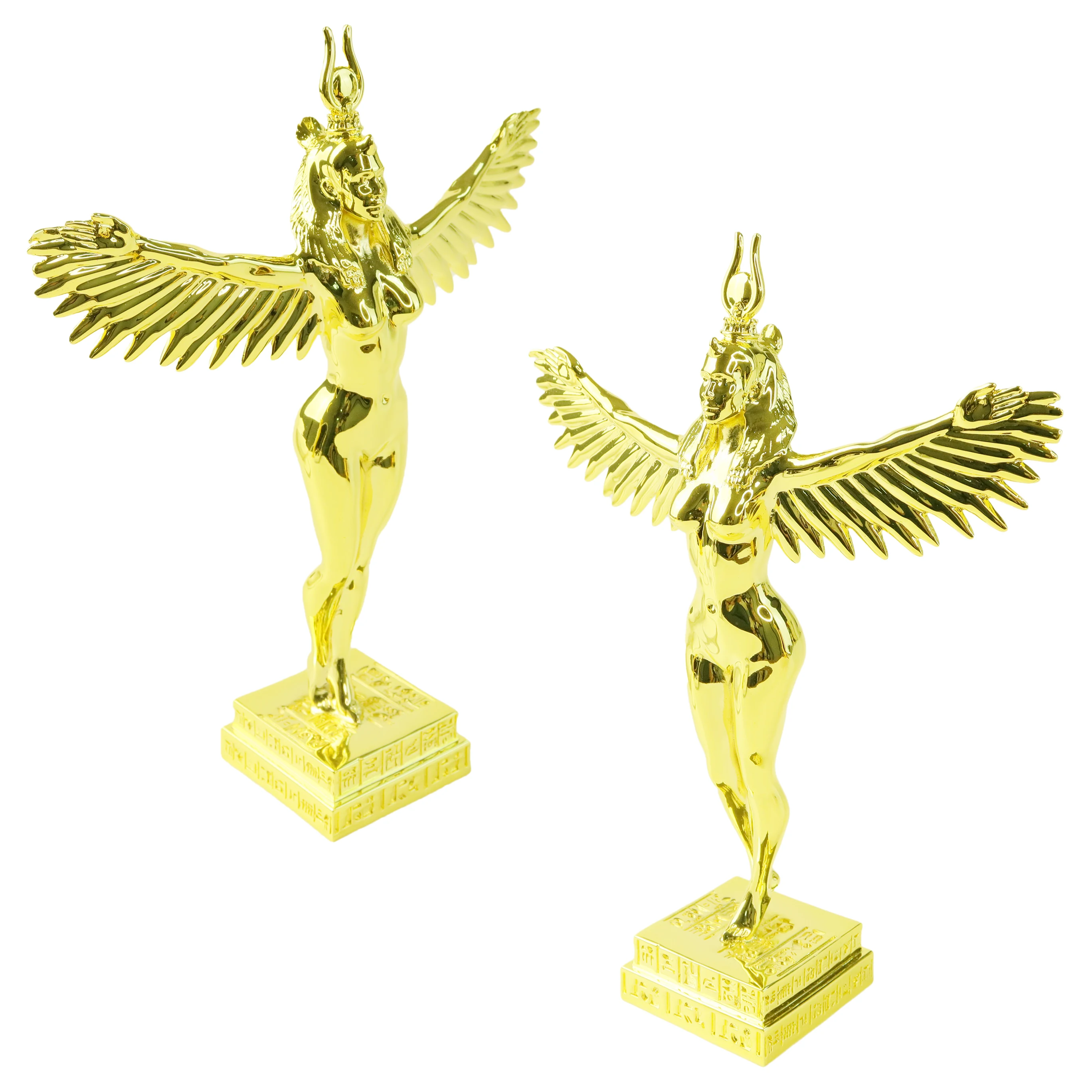 Фабрика на заказ новая тенденция золотые металлические поделки крылья ангела