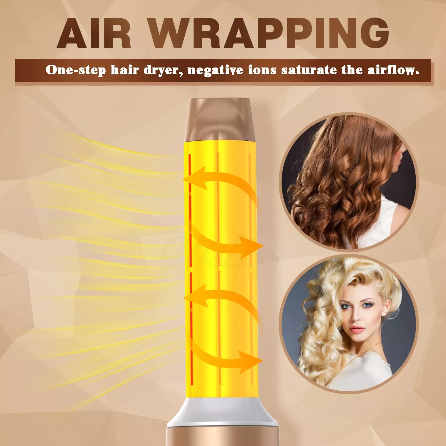 

Hair Dryer Brushless 7 In 1 Hot Air Brush Negative Ion Blow Dryer High Speed Curling Iron Shark FlexStyle Air Styling Dryer