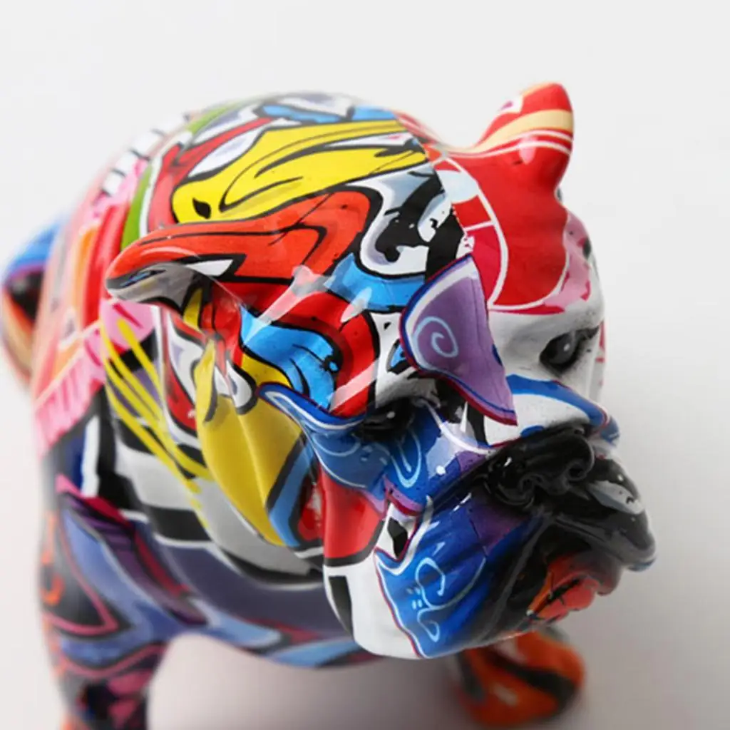 

Cute Sculpture Collectible Animal Dog Statue Interior Home Ornament