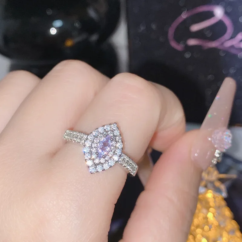 Высококачественное роскошное кольцо MDLFES Moissan Diamond Style с позолоченным