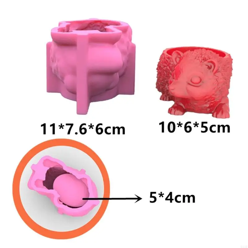918f hedgehog flower pot cement silicone folme bercent глиня