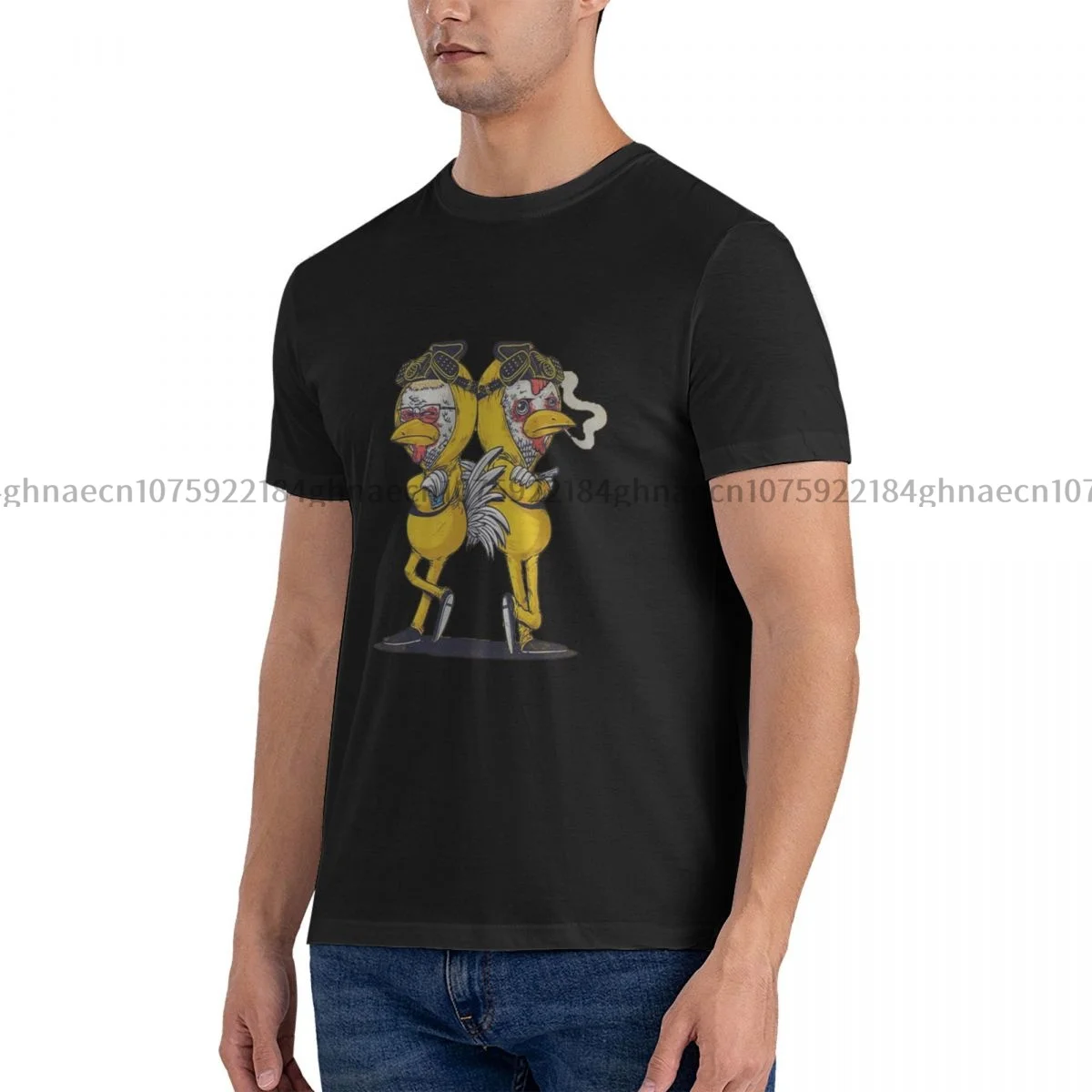 

2024, футболки Pollos On Threadless Los Pollos, забавная Мужская Аниме одежда на заказ