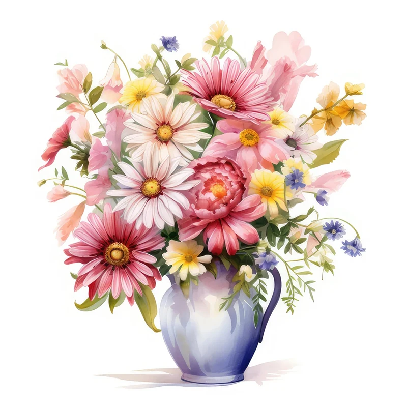 

Настенная наклейка C51 Минималистичные цветы ПВХ