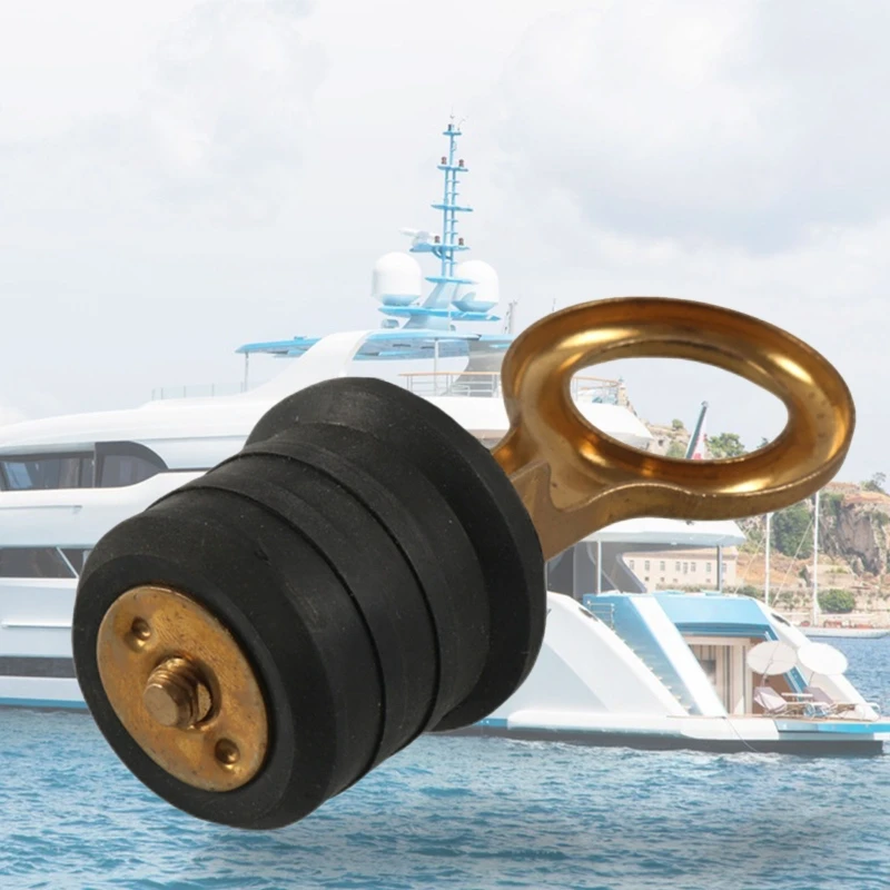 

Brass 1-1/4 inch (32mm) Snap Handle Lock Drain Plug for Yacht Boat Easy Use Durable Strong and Sturdy
