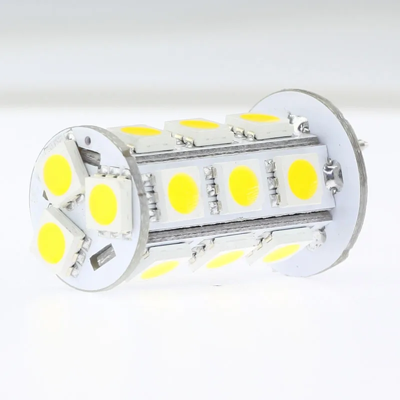 

Dimmable G6.35 led LAMP LIGHT 12VAC/12VDC/24VDC 18LED 5050SMD 3W 360-396LM White Warm White 10pcs/lot