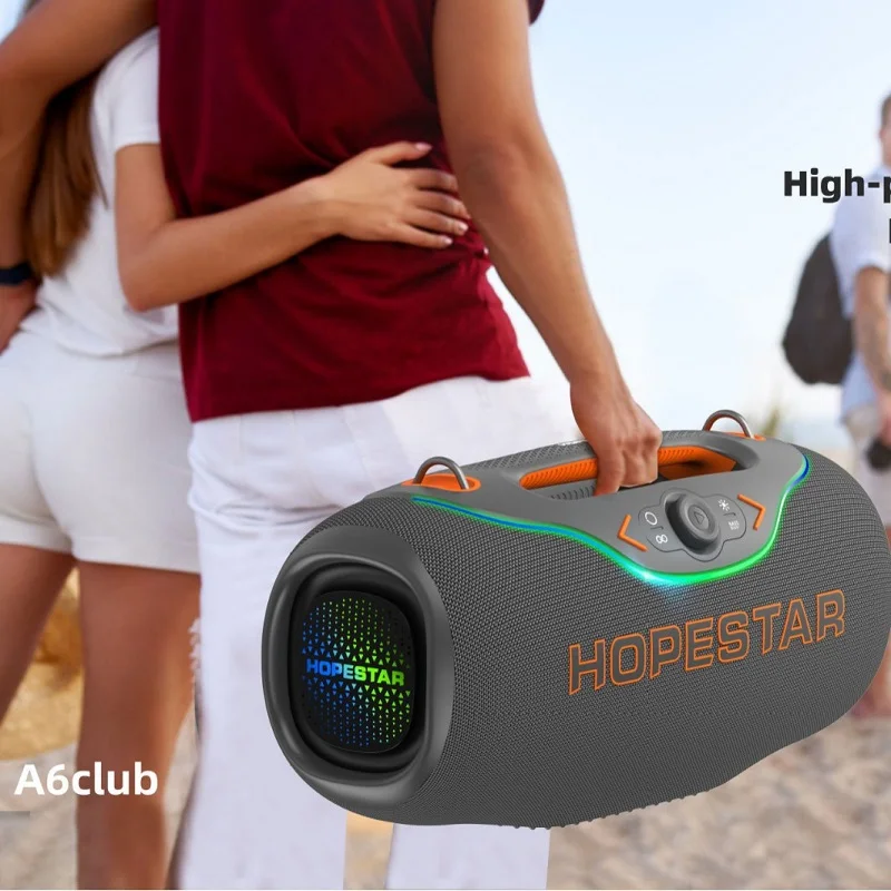 Фото Портативная колонка Hopestar A6club High Power 200W с защитой от воды IPX5, перезаряжаемая, для дома и улицы №3