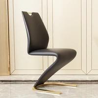 commercial metal waiting dining chairs designer counter office luxury chair leisure leather sillas de comedor desk chair