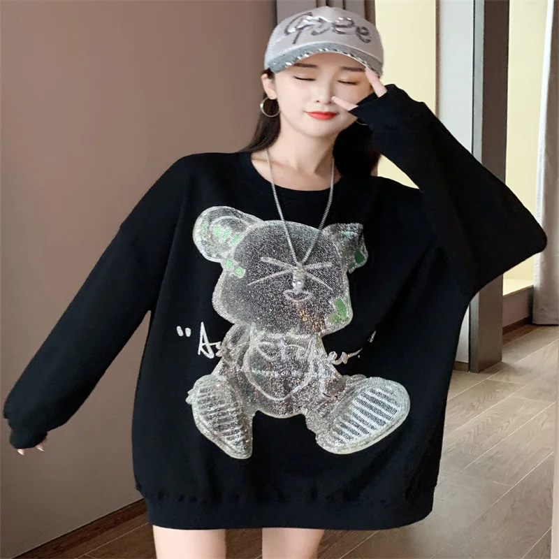 

Свитер женский плюшевый с круглым вырезом, на осень и зиму