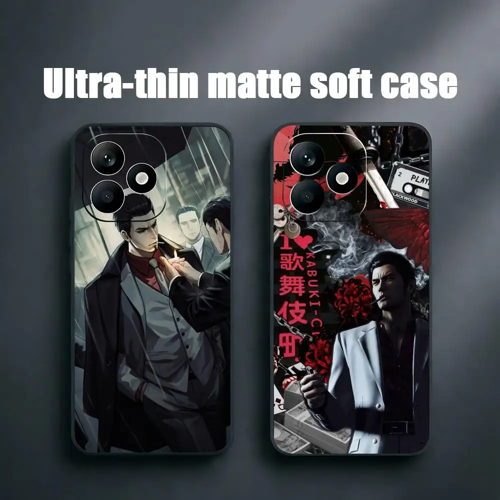 Фото Крутой чехол для телефона с игрой Yakuza Kiwami 3 для Xiaomi Redmi Note 17 15 14 13 12 11 Pro Plus S 5G 14C A3, мягкий черный чехол. №1