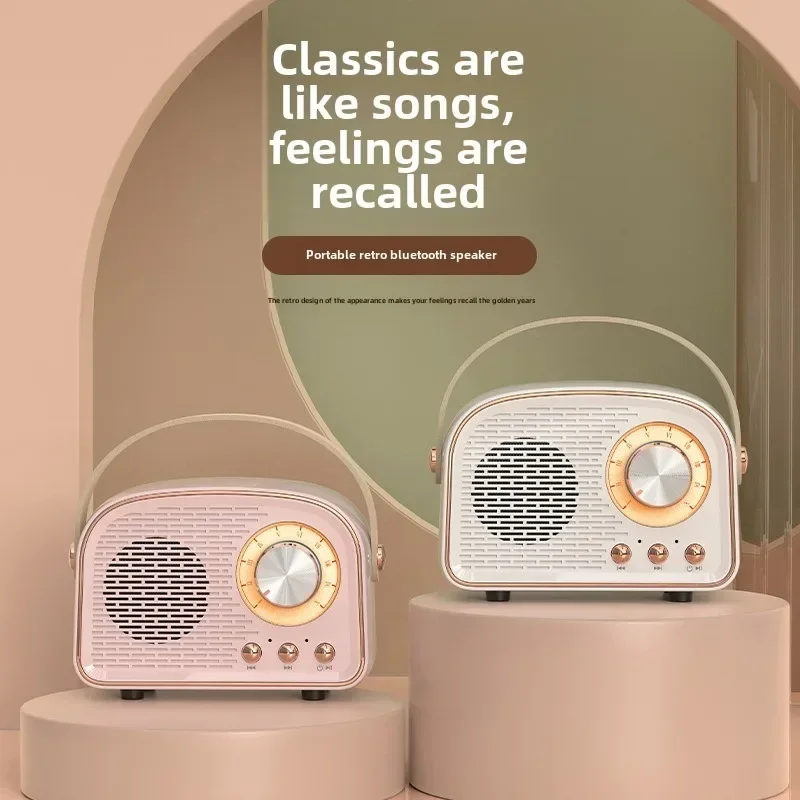 Ретро мини-динамик Bluetooth DW21 классический музыкальный плеер звуковой стерео