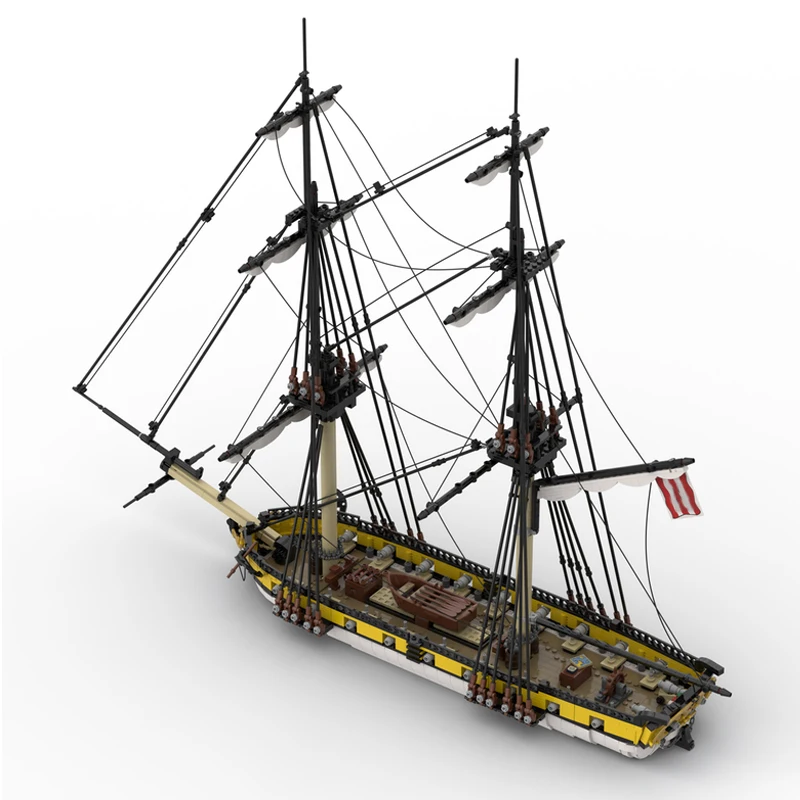 НОВЫЙ 2963 шт. MOC европейский средневековый британский HMS выдра 20-гастолет бриг