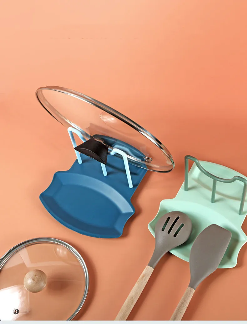 Складная полка для крышек кастрюль пластиковый держатель ложек - Цена: 205.33