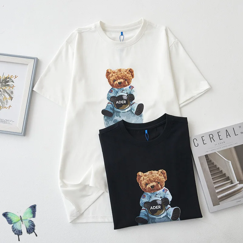 

New Arrival Space Bear Astronaut Cartoon Men Women Ader Error T-shirt