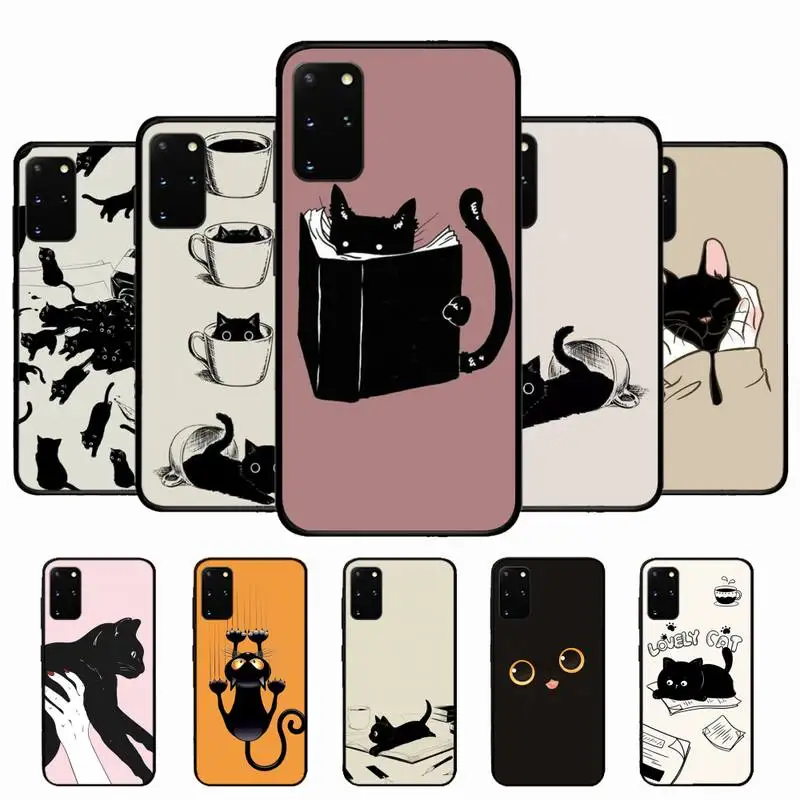 

Cat Cute Phone Case for Samsung S10 21 20 9 8 plus lite S20 UlTRA 7edge