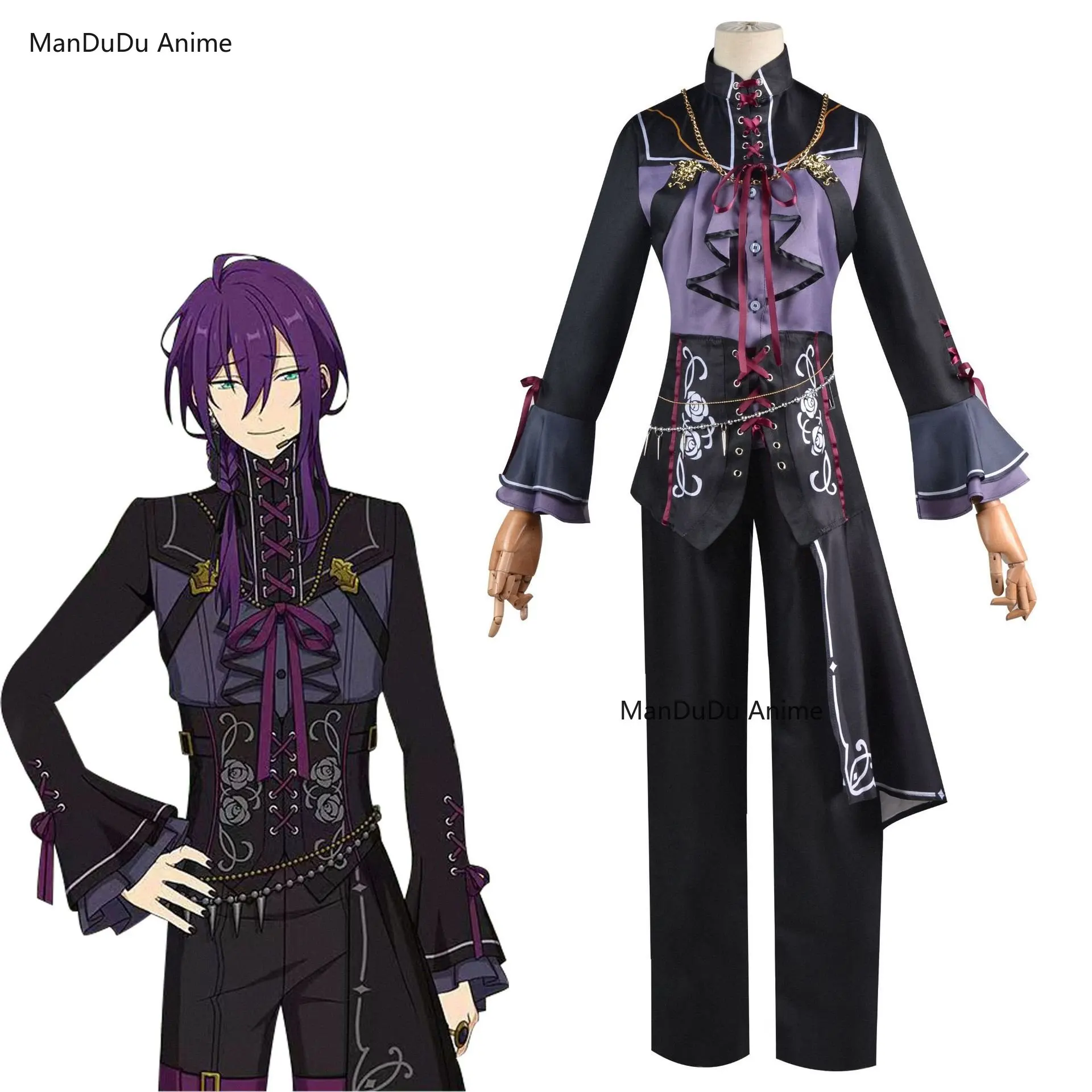 

Ensemble Stars ALKALOID Distorted Heart Ayase Mayoi Cosplay Costume Role Play Hallowmas Party Uniform