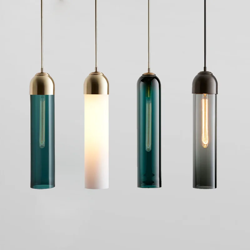 

Nordic lamps and lanterns: modern metal simple bedroom, bedside, chandelier, bar, dining room, luxury, single glass chandelier