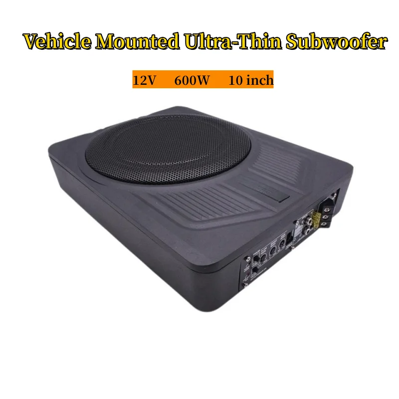 

Модификация автомобильного аудио 12 в 600 Вт высокомощный активный 10-дюймовый ультратонкий автомобильный сабвуфер